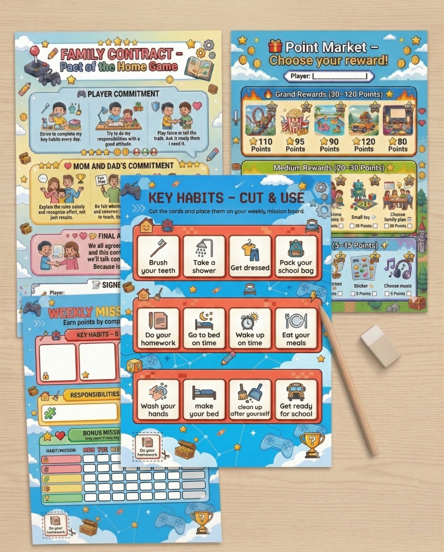 Kids Habit Game System